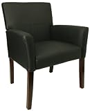 Executive Leather Side Chair or Reception Chair w/ Arms