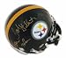 Lynn Swann and John Stallworth Dual Autographed Pittsburgh Steelers Mini Football Helmet