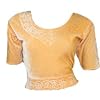 Apricot Choli (Sari Oberteil) Samt Gr. 38/40 / Gr. M ideal f�r Bauchtanz