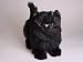   - Black Persian Kitten, Standing - Lifelike Plush|One Size - 12 inches