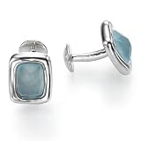 Silver and Blue Topaz Cufflinks