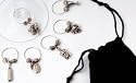 Gourmet Collection Wine Glass Charms Set of 12