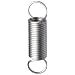 Extension Spring, 302 Stainless Steel, Inch, 0.094" OD, 0.01" Wire Size (Pack of 10)