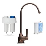 Aquasana Under Counter Water Filter System and Dedicated Faucet for Kitchen Sink in Oil Rubbed Bronze Premium Finish AQ-4601.62