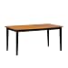 Kitchen & Housewares : BLACK/OAK SHAKER DINING TABLE
