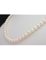Amy 7-7.5mm Akoya Cultured Pearl Necklace - White