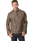 Hugo Boss Black Noele Leather Motorcycle Jacket