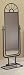 "Sunburst" Design Wrought Iron Style FLOOR MIRROR