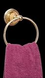Towel Holders Bright Solid Brass, 7 1/2 high x 6 1/4 wide projects 3 3/4