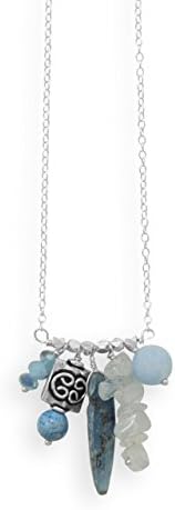 ShoeMars 16" Handmade Shades Of Blue Necklace