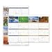 At-A-Glance Products - Erasable Wall Calendar, Reversible, Seasons In Bloom, 36