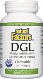 Natural Factors Dgl Chewable 400mg , 90 Chewable Tablets