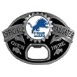 Detroit Lions Bottle Opener Tailgater Belt Buckle - NFL Football Fan Shop Accessories
