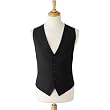 Savile Row Black Waistcoat
