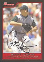 Scott Kazmir, Tampa Bay Devil Rays, 2006 Bowman Autographed Card