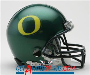 Oregon Ducks Replica Mini Helmet w/ Z2B Mask