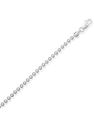 Sterling Silver 16 Inch 3mm Bead Chain Necklace