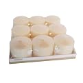 3x3" Ivory Pillar Candle - 9 ct.