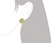 Sterling Silver with Yellow Gold Tone Overlay 5/8 Inch Hibiscus Stud Earrings