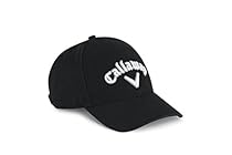 Callaway Men's Heritage Twill Cap, Black/White, One Size
