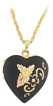 Mt. Rushmore Black Hills Gold® 10K Antique Gold Heart Locket Necklace