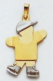 Boy Ice Skating Charm - XK821