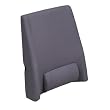 Duro-Med Deluxe Adjustable Back Support with Adjustable Lumbar Center Cushion, Grey