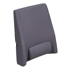 Duro-Med Deluxe Adjustable Back Support with Adjustable Lumbar Center Cushion, Grey