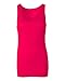 Active Basic Cotton Spandex Longer Tank Top (Large, Hot Wine Pink)