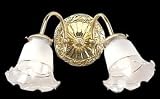 Bright Brass, Decorative Double Sconce.