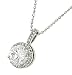 Pave Diamond Donut Pendant Mounting .11cttw (cz ctr)