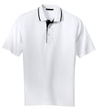 Port Authority Pinpoint Kknit Sport Shirt (K447), L, White/Black