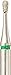 Crosstech Multi-Use Diamond Burs 822/008C (0.8mm head size, 1.6mm head length), Friction Grip Shank, Coarse, Pear (Pack of 5)