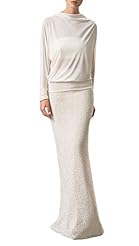 Mermaid Long Sleeves Illusion Jeweled Backless Evening Dress  with a Brush/Sweep Train 