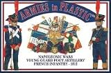 Napoleonic Wars 1812 Young Guard Foot Artillery French Infantry (20) 1-32 Armies in Plastic