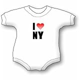 I Love New York Baby Ultrasoft Onesie