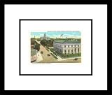 Colfax Avenue, State Capitol, Denver, Colorado Framed Art Poster Print, 19x17