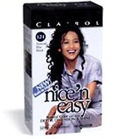 "Clairol Nice N Easy, Permanent Hair Color, Natural Blue Black #124 - Kit,"