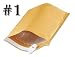 150 (One Hundred Fifty) Size #1 Kraft Road Warrior® Self-seal Cushioned Bubble Mailer/Padded Envelopes (2 Fin with 1 1/2 Extra Long Flap). Outside Dimension is 8