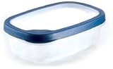 Rubbermaid FG5153RDBLUE Flex & Seal Rectangle 3.4-Cup Food Storage Container
