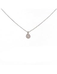 Dogeared Karma Diamond Necklace, Sterling Silver