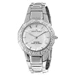 AK Anne Klein Silver Diamond Bezel Bracelet Watch #10/8673MPSV