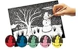Rainbow White Scratch Art Paper (SRASAPRW50) Category: Art and Drafting Paper