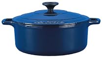 Chasseur Cast Iron Round Casserole 24cm 3.5l Cobalt Blue