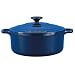 Chasseur Cast Iron Round Casserole Blue 22cm