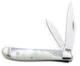 New Case Cutlery Mother of Pearl Series 8220 Stainless Steel Peanut Oyster Shell Folding Knife Best