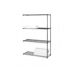 LLR70061 - Starter Shelving Unit,4 Shelves/4Posts,48x18x72,BK