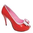 The Sexy Nurse Costume Shoes 4 Peep Toe with 1/2 Platform