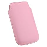 GENUINE LEATHER POUCH / PINK FOR APPLE IPHONE, TOUCH