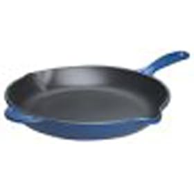Le Creuset Cast Iron Skillet, Non-Stick, Blue, 26 cm